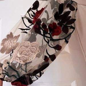 Off the shoulder nude dress